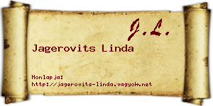 Jagerovits Linda névjegykártya